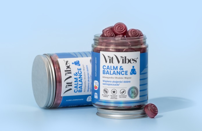Opakowania suplementu diety Vit Vibes Calm and balance
