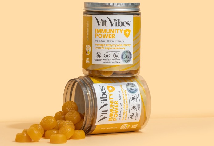 Opakowania suplementu diety Vit Vibes Immunity Power